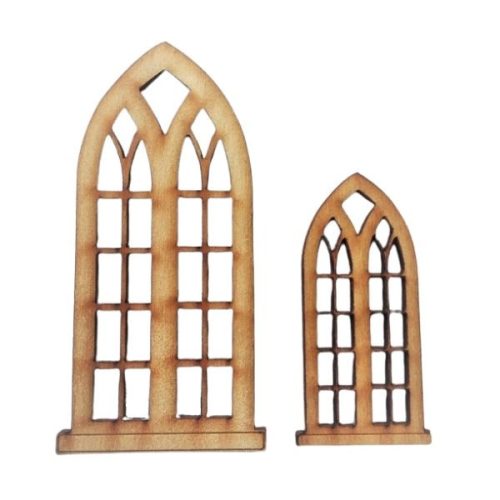 Gótikus ablak két méretben