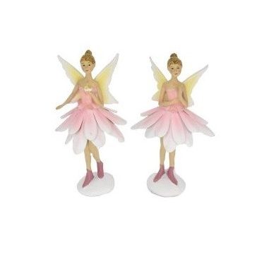 Tündér balerina rózsaszín-fehér (1db) 14cm