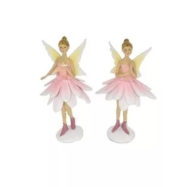 Tündér balerina rózsaszín-fehér (1db) 14cm