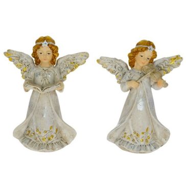 Angyal hegedűvel, énekeskönyvvel 12cm