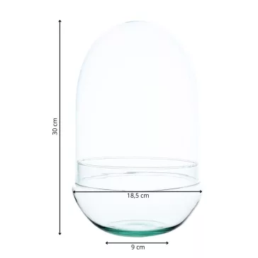 Búra üveg 30 cm