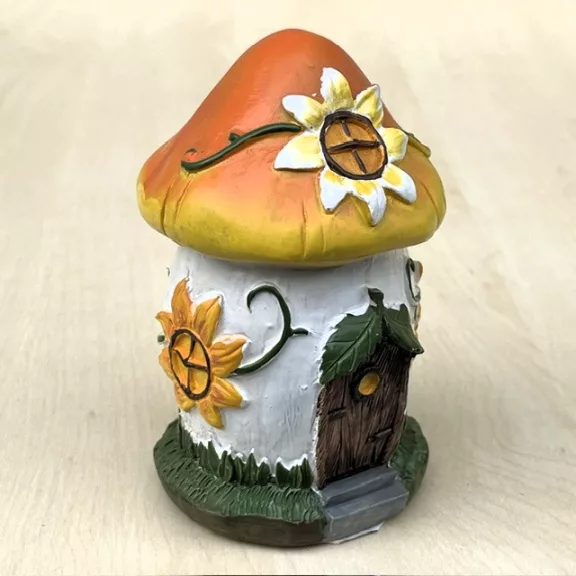 Házikó napsárga 12 cm